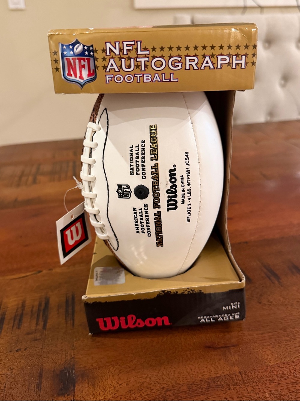 NFL Wilson Mini Autograph Football NEW